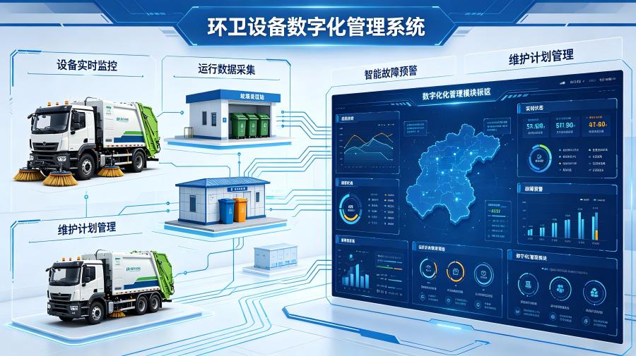 爱开拓电动扫地车工作原理示意图解析