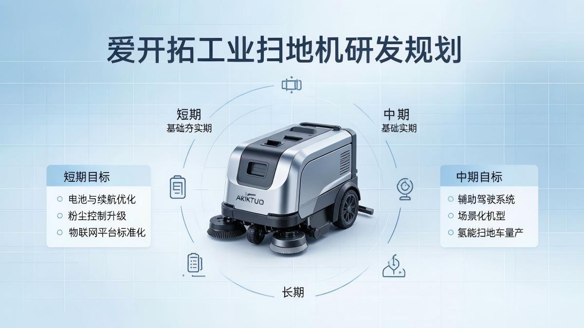 爱开拓工业扫地机研发规划